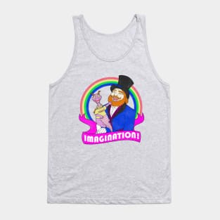 Imagination Vintage Style Distressed Shirt Tank Top